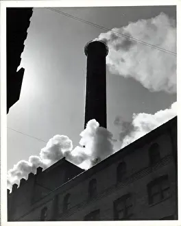 Smokestack Prints: Smokestack Emitting Smoke