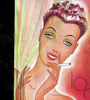 Benitez Prints: Smoking Lady