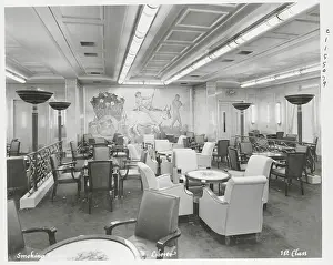 Smoking Room of S.S. Liberte