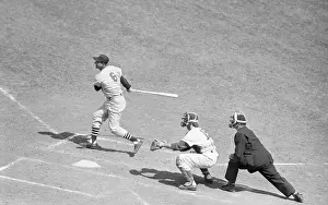 Stan Musial Prints: S.Musial Batting During Baseball Game