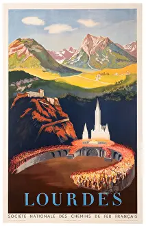 SNCF Lourdes Pilgrimage Poster
