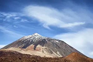 Stratovolcano Prints: Snow-capped Mount Teide