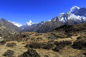 Dave Porter's UK, European and World Landscapes Gallery: Snow Capped mountains Everest base camp trek