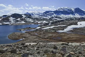 Snow-capped mountains in Jotunheimen National Park, Norway, Scandinavia, Europe