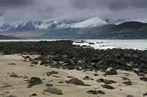 Snow Covered Mountains Near Fermoyle Strand
