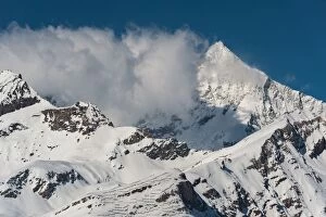 snow mountain range at riffleberg, Zermatt