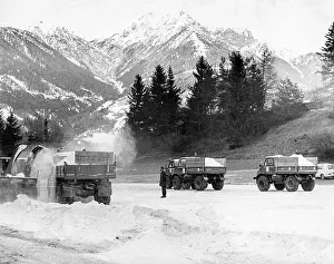 Trucks Prints: Snow from the mountains for Winter Olympics 1964