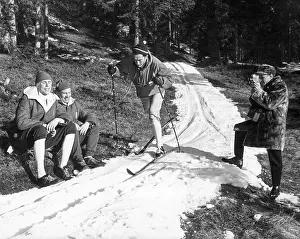 Less snow Olympic cross-country skiing races 1964