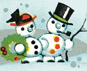 Images Dated 30th September 2003: Snow people
