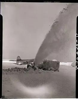 Snow Plough Cleaning Laguardia's Runway