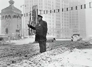 Huty28223 Prints: Snowbound In Chicago