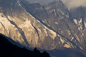 Cultural Image Gallery: Snowy mountains in rural landscape