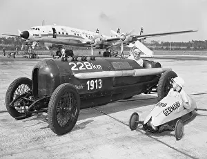 Soap Box And Antique Racing Car