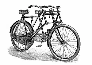 Images Dated 23rd May 2016: Sociable tandem bicycle