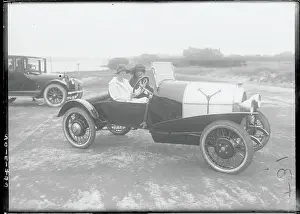 Southampton Prints: Socialite Couple Riding in Their Car