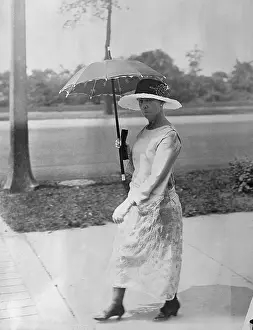 Socialite Edith Rockefeller McCormick with Umbrella