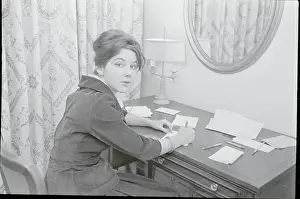 Socialite Hope Cook Writing Her Wedding Invitations