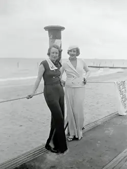 Socialite Women Posing in Modern Fashions