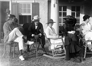 Socialites Relaxing at Country Club