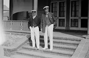 Socialites Thomas Lipton and Duncan Neill Standing Outside on Steps
