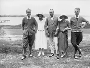 Southampton Prints: Society Friends Posing Together