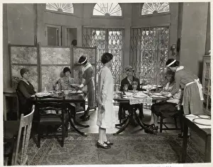 Maid Prints: Society Luncheon In Parlor