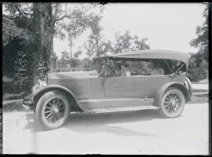 Huntington Prints: Society Members Riding in an Automobile