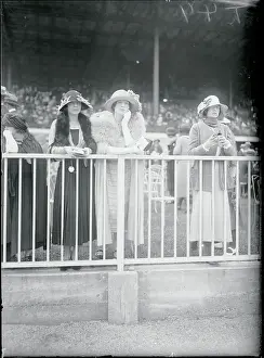 Elmont Prints: Society Women at Belmont Race Track Opening Day
