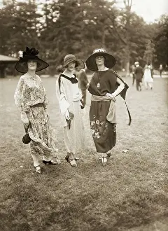 Elmont Prints: Society Women at Belmont Race Track Opening Day