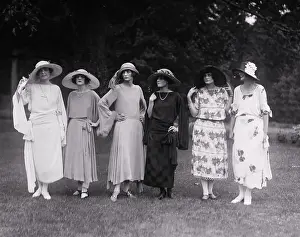 Society Women Posing at Annual Garden Fete