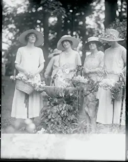 Society Women Selling Flowers