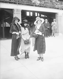 Philanthropy Prints: Society Women Selling Poppies at Race Track