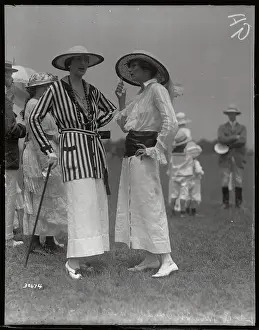 Society Women Standing At Horse Show