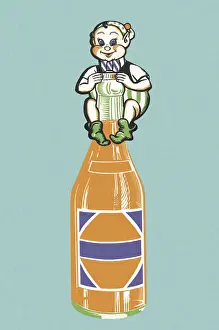 Thirsty Prints: Soda Bottle With Elf