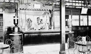 Prints of Soda Fountain and Ice Cream Parlor in the Middle West A Journey Through Fashion History: Soda Fountain and Ice Cream Parlor in the Middle West