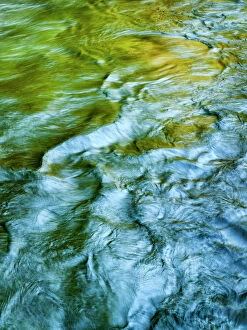 Gallo Landscapes Gallery: Sol Duc River abstract surface, Olympic National Park, Washington State, USA