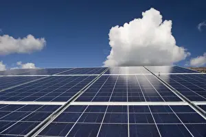 Environmental Prints: Solar panels and sky