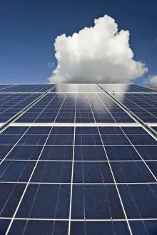 Electricity Prints: Solar panels and sky