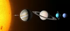 Images Dated 1st December 2018: Solar system planets, illustration