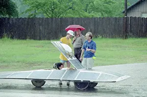 Solar Energy Prints: Solar Powered Racecar in Rainstorm