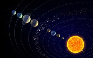 Images Dated 4th November 2014: The solar system, illustration