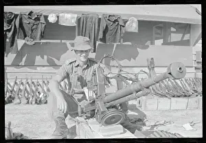 Bien Hoa Prints: Soldier with Artillery Gun