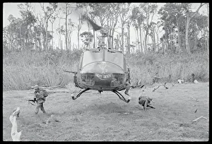 Pleiku Prints: Soldier Falling from Helicopter