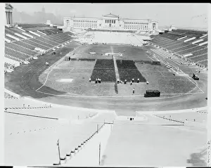 Soldier Field Prepearing for event