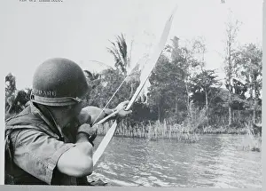 Soldier Firing Flaming Arrow