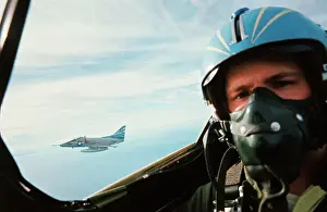 US Soldier Flying Plane over North Vietnam