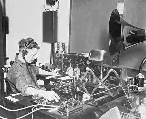 Soldier Listening to Radio Transmission