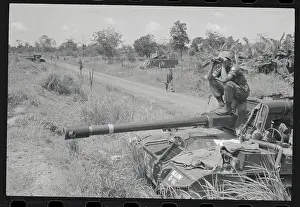Bien Hoa Prints: Soldier Looking through Binoculars