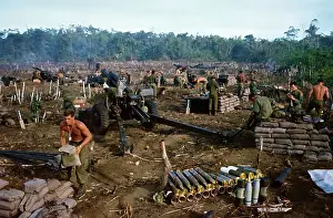 Soldier Piling Sandbags