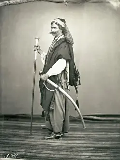 Northern Africa Prints: Soldier Posing In Northern Africa